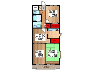 エレガンス春日部の物件間取画像